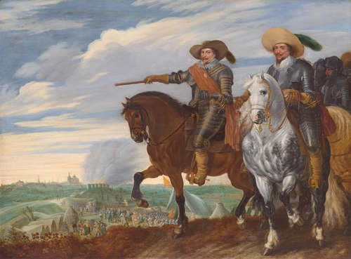 Frederik Hendrik en Ernst Casimir bij het beleg van 's-Hertogenbosch (bron: Rijksmuseum)