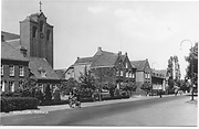 Historische Vereniging Berlicum Middelrode, kerkwijk Berlicum jaren '60, kerk en Sint-Vincentiusgesticht
