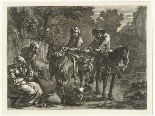 Struikrovers overvallen reizende boeren. (Bron: Rijksmuseum)