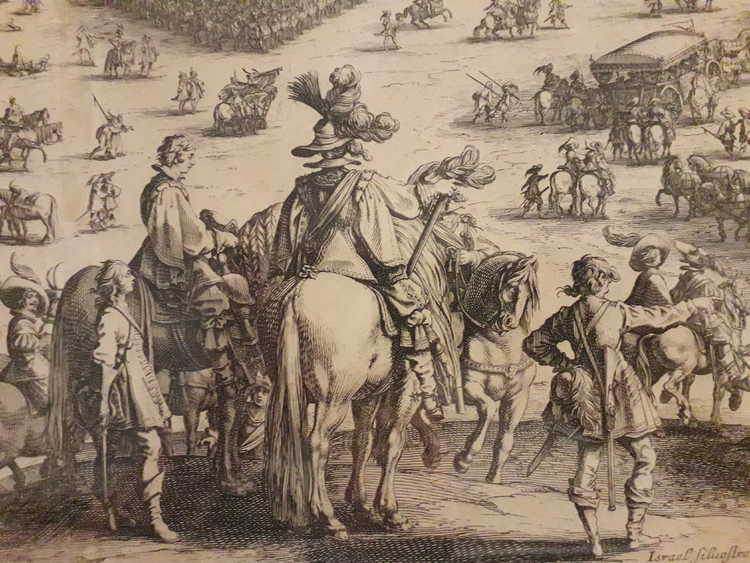 Isabella bezoekt beleg Breda 1625, Jacques Callot, Historische Verzameling Kasteel van Breda
