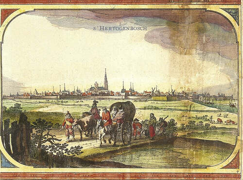 Detail 's-Hertogenbosch Roman Visscher kaart