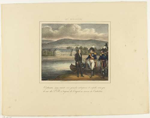 Koning Willem I ontmoet de industrieel John Cockerill, 1829