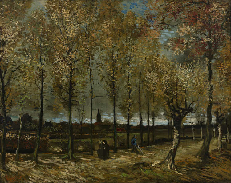 Vincent  van Gogh, Laan met Populieren Nuenen