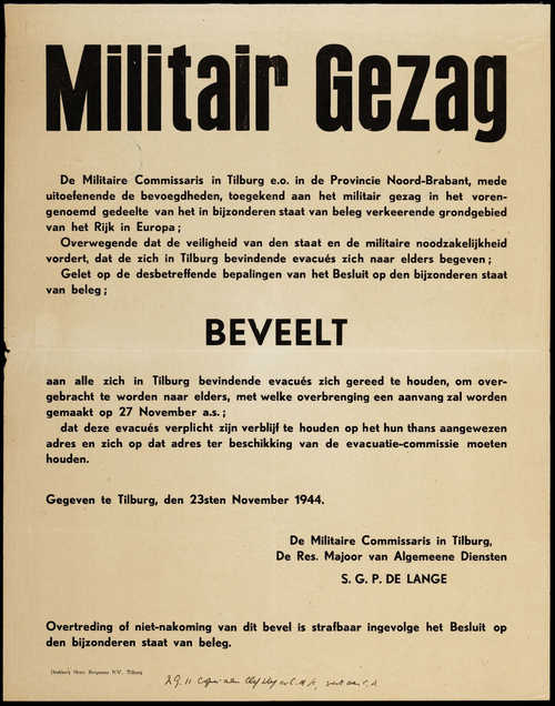 Oproep Militair Gezag