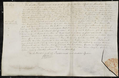 Daniel Pieter Canisius, drossaard van Helmond: strafbare handelingen ten opzichte van wegens incest in hechtenis genomen Johan Godard Biertempel, circa 1774