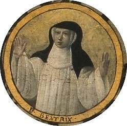 Portret van Beatrijs van Nazareth. (Bron: WouterHav, Wikimedia Commons)