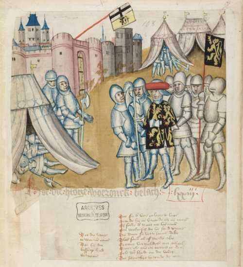 Het beleg van Woeringen 1288. (Brabantse Yeesten)
