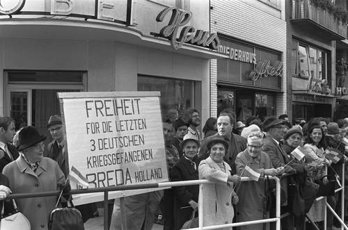 Demonstratie voor vrijlating van de "Drie van Breda"