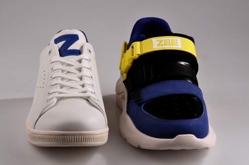 De Basic Z en Hybrid Z sneakers van Zeeman. (Bron: 2019, Nederlands Leder en Schoenen Museum)