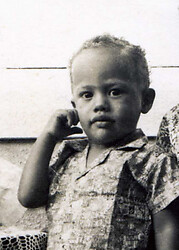Milton Vasilda op tweeënhalfjarige leeftijd. (Foto: fotograaf onbekend, 1962)