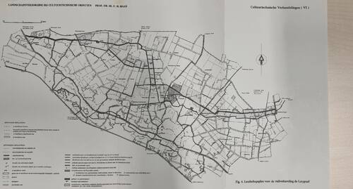 Het ruilverkavelingsplan voor het gebied 'De Leygraaf', ten zuiden van Rosmalen en Oss (Bron: Frans Maas, 2021)