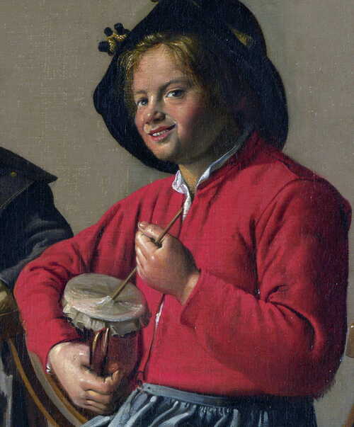 Detail uit een schilderij van Jan Miense Molenaer (Bron:1629, National Gallery)