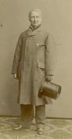 Foto van Prosper Cuypers van Velthoven, ca 1875-1885. (Foto: Télesphore des Marès, collectie Stadsarchief Breda)