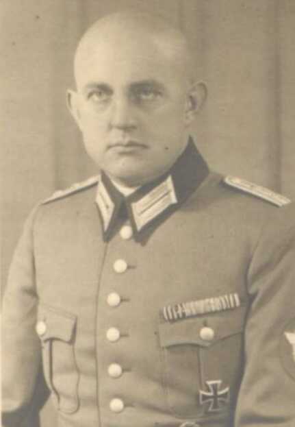 Franz Wolk, majoor van de Ordnungspolizei, prominent in Brabant. Foto Bundesarchiv