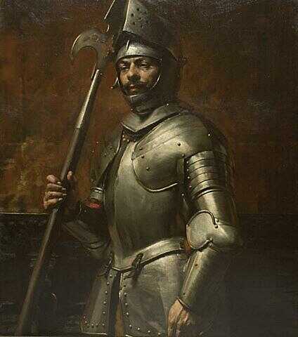 Een Spaanse soldaat uit de 16e eeuw (Bron: R. Atkinson, 1887, Auckland Art Gallery / Wikimedia Commons)