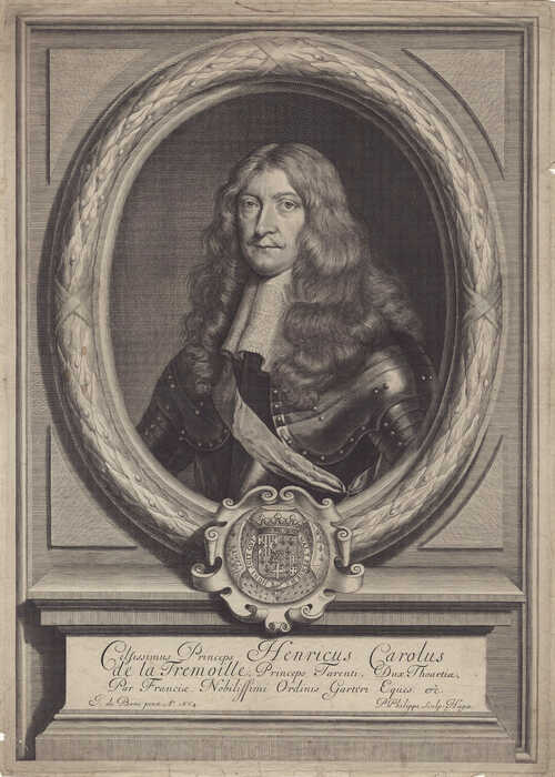 Henri Charles de La Trémoille (Bron: Pieter Philippe, Jan de Baen, 1664, National Portrait Gallery / Wikimedia Commons)