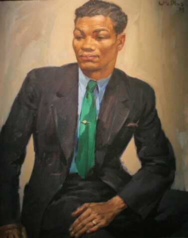 1939 portret Kid Oliveira - olieverf op doek - 100x80 cm - Van Abbe-Museum