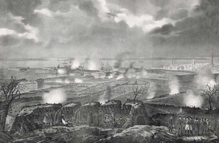 Franse artillerieaanval op de Citadel van Antwerpen
