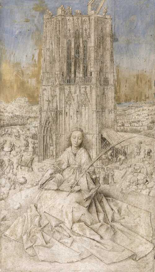 heilige barbera van nicomedië, Jan van Eyck